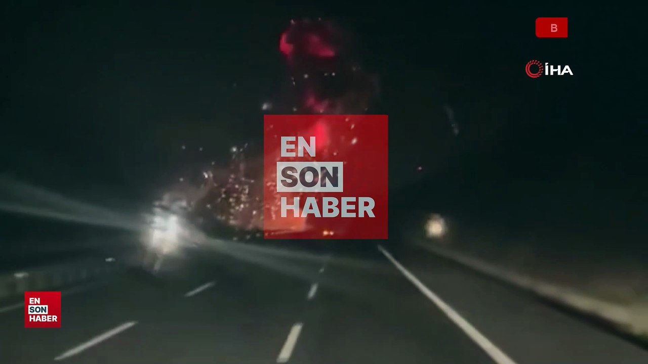 Balıkesir'de F-16 savaş uçağının düşme anı