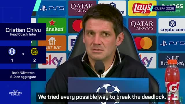 'We paid the price' - Inter dumped out of UCL by Bodo/Glimt