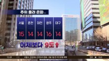 [날씨]낮부터 추위 풀려 온화…서울 15도