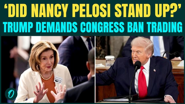 Trump's State Of Union Address: Trump vs Pelosi ERUPTS During Speech | Insider Trading Ban On Cards