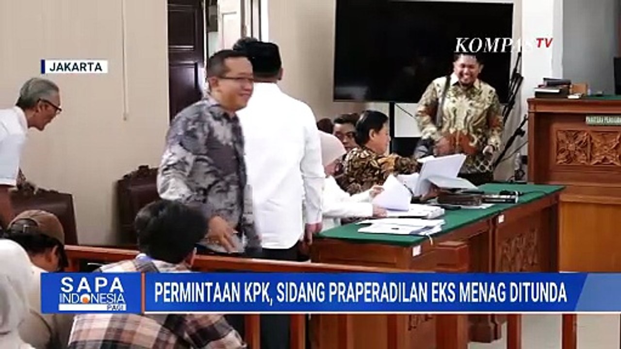 Alasan Sidang Praperadilan Yaqut Cholil Qoumas Ditunda: Permintaan KPK | SAPA PAGI
