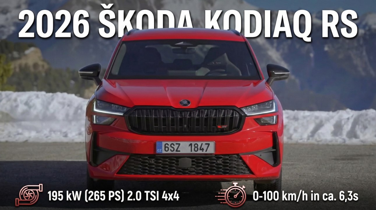 2026 Škoda Kodiaq RS: Performance trifft Alltag