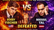 Mikhail Tal Defeats Bobby Fischer 🔥 Candidates 1959 | Bled #chessnetx #bobbyfischer #mikhailtal