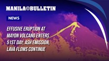 Effusive eruption at Mayon Volcano enters 51st day; ash emission, lava flows continue