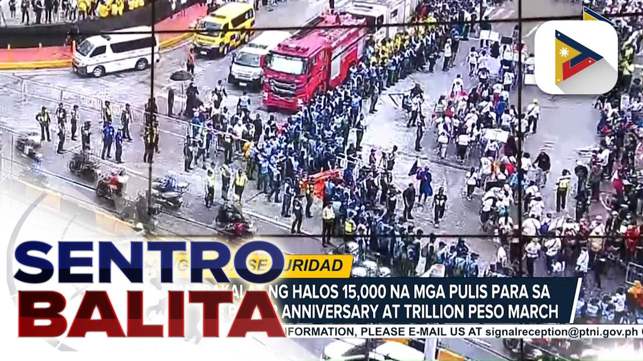 Paggunita ng anibersaryo ng EDSA People Power at pagdaraos ng ‘Trillion Peso March’, nananatiling mapayapa; mahigpit na seguridad patuloy na ipinatutupad | ulat ni Ryan Lesigues