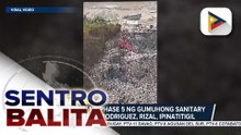 Operasyon ng Phase 5 ng gumuhong sanitary landfill sa Rodriguez, Rizal, ipinatitigil
