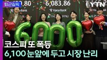 [퇴근길픽] "이게 실화냐?" 코스피 6,100 직전…개미들 '환호' / YTN