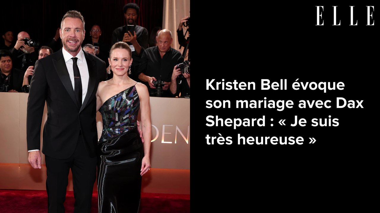 Kristen Bell évoque son mariage avec Dax Shepard : « Je suis très heureuse »
