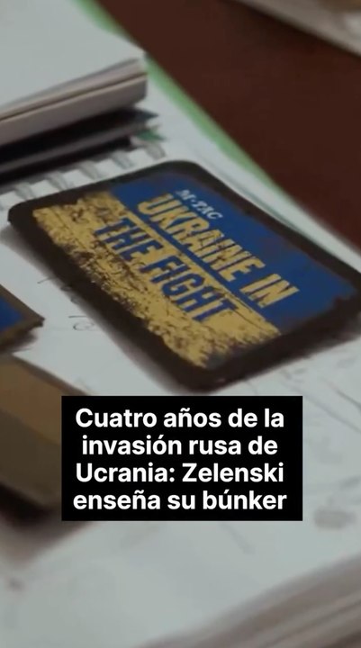 Zelenski muestra el búnker desde el que organizó la respuesta a la invasión rusa de Ucrania