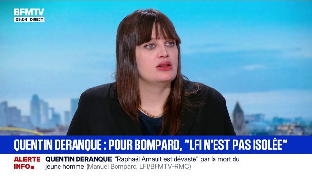 Mort de Quentin Deranque: On n'est responsable de rien , affirme Alma Dufour, députée LFI