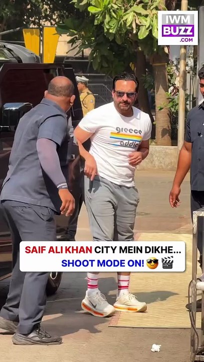 Saif Ali Khan city mein shoot ke liye spotted, Nawab vibes aur on-location swag, dono on point!