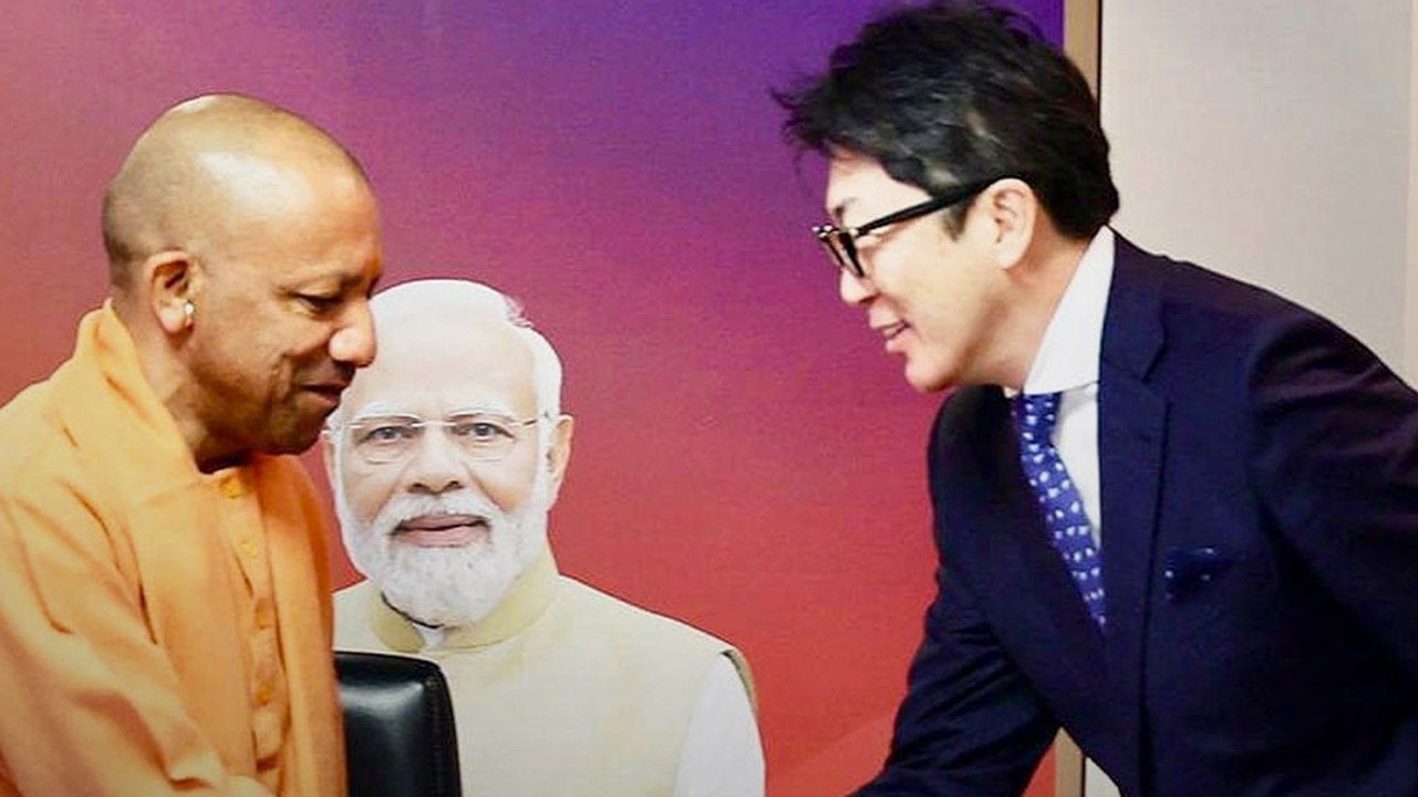 Japan के Tokyo में CM Yogi, हुआ गर्मजोशी से स्वागत