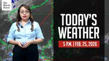 Today's Weather, 5 P.M. | Feb. 25, 2026