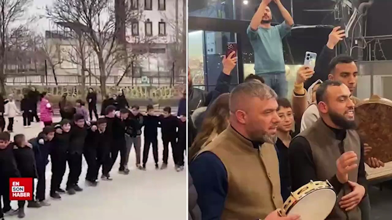 Okullarda öğrenciler Kabe’de Hacılar ilahisi söyledi