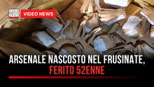 Arsenale nascosto nel Frusinate, ferito 52enne