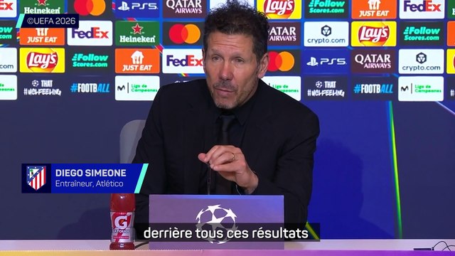 Simeone : Il y a un énorme travail derrière ces résultats