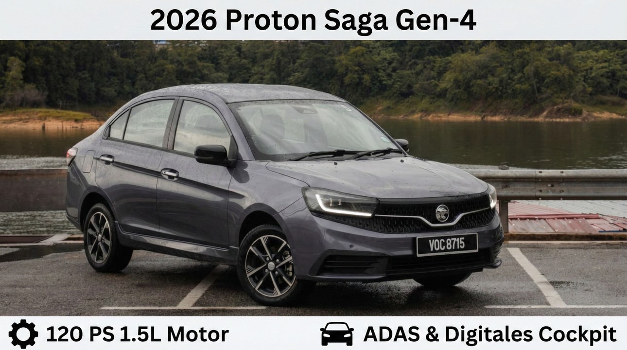 2026 Proton Saga Gen-4 – Kompakt, digital, effizient