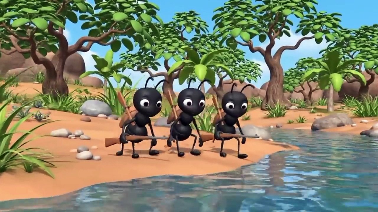 Ant War Begins! Black vs Red Ants Battle for the River - Part 1 Animated Story