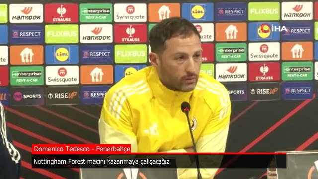 Domenico Tedesco: Nottingham Forest'e karşı ikinci maçta daha iyi olabiliriz