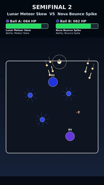 Epic Marble Race: Aqua Blade Cyclone vs Lunar Meteor Skew | AI Physics Battle | Storm Clash Cut