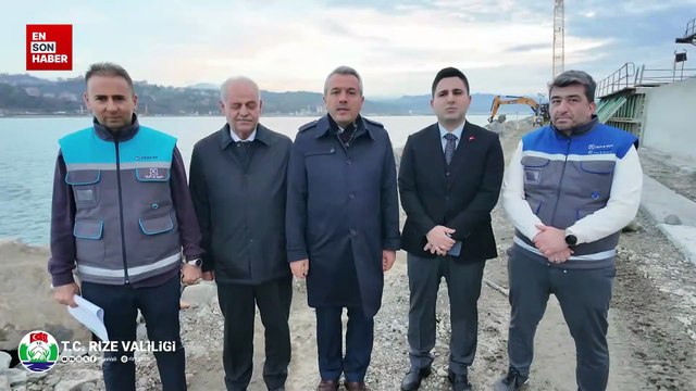 Rize'ye değer katacak proje: İyidere Lojistik Limanı inşaatı sürüyor