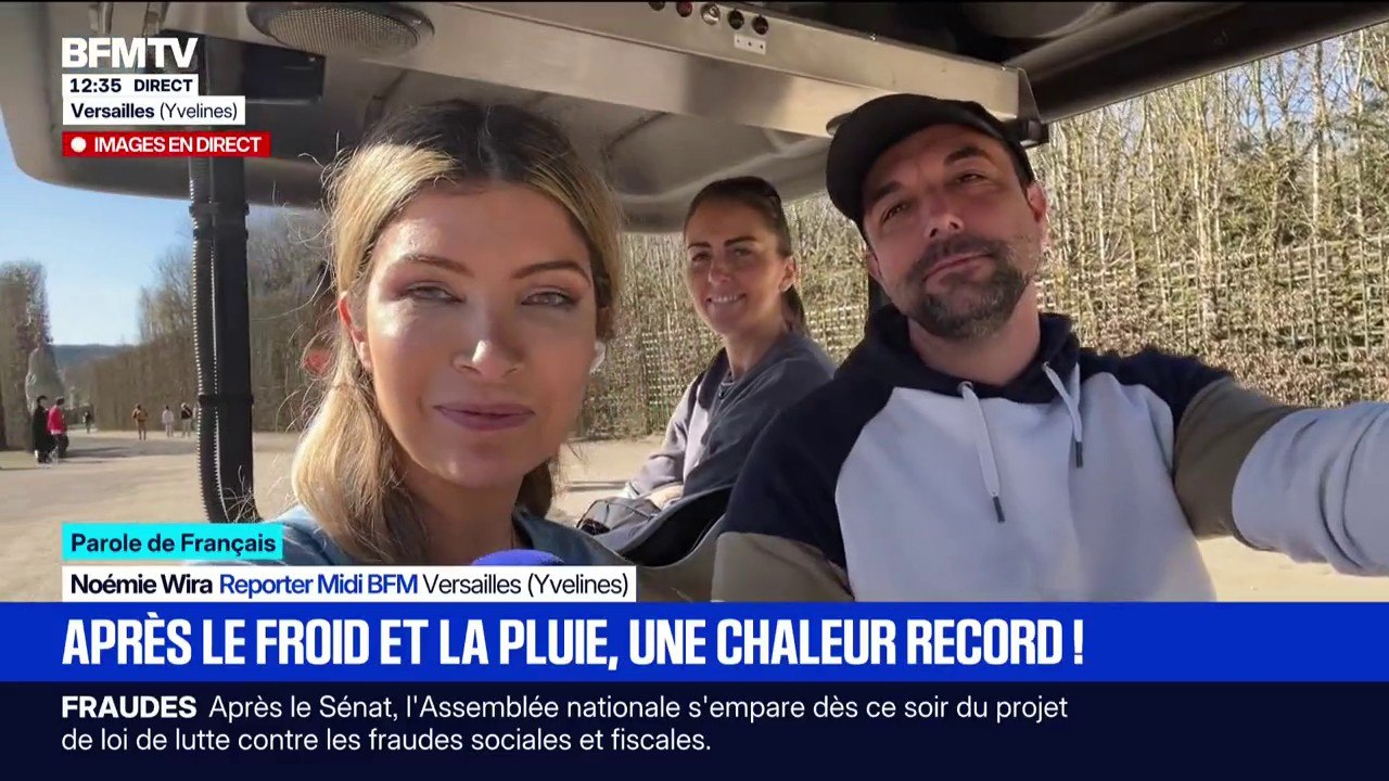 "C'est merveilleux": les touristes du château de Versailles ravis de la douceur et des rayons de soleil en ce mois de février