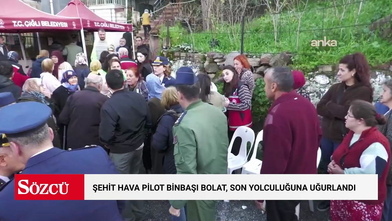 Şehit Hava Pilot Binbaşı Bolat, son yolculuğuna uğurlanıyor