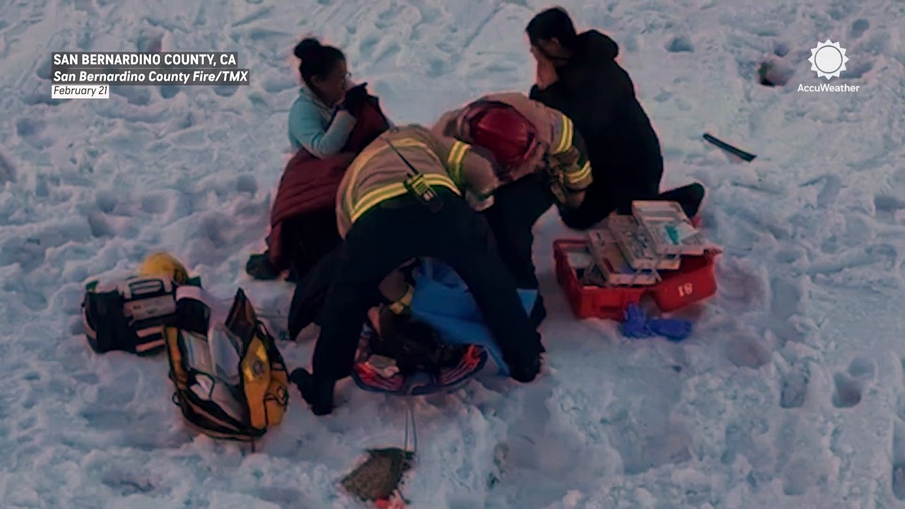 Rescue teams hoist injured woman from remote forest