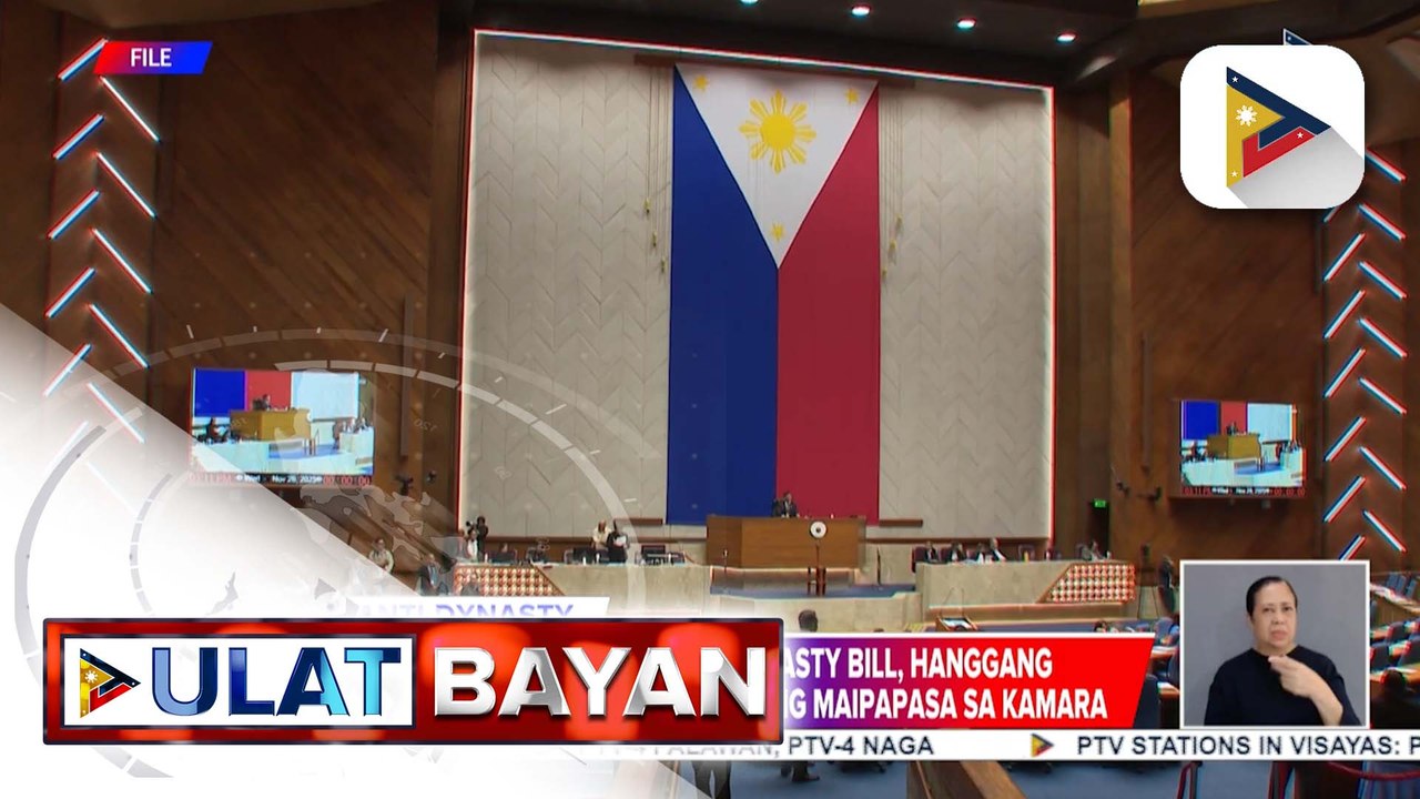 Hanggang 2nd degree of consanguinity, nakikitang saklaw ng anti-political dynasty bill sa Kamara | ulat ni Vel Custodio