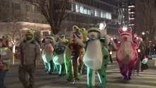Frog-Costumed Activists Protest Near White House After Trump’s SOTU