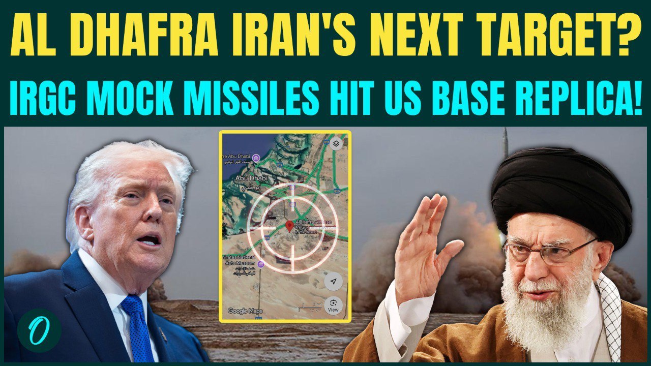 US BREAKING: Al Dhafra Under Threat? Iran IRGC Missile Drill on 5,000 US Troops Base Signals WAR!