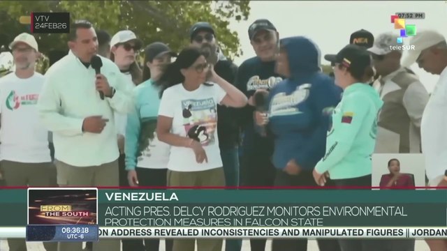 Acting Pres. Delcy Rodriguez monitors environmental protection measures in Falcon State