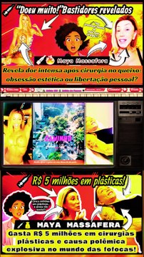 💰 #MayaMassafera gasta R$ 5 milhões em cirurgias plásticas e causa polêmica explosiva no mundo das fofocas! Notícias 100 notícias dos Famosos
