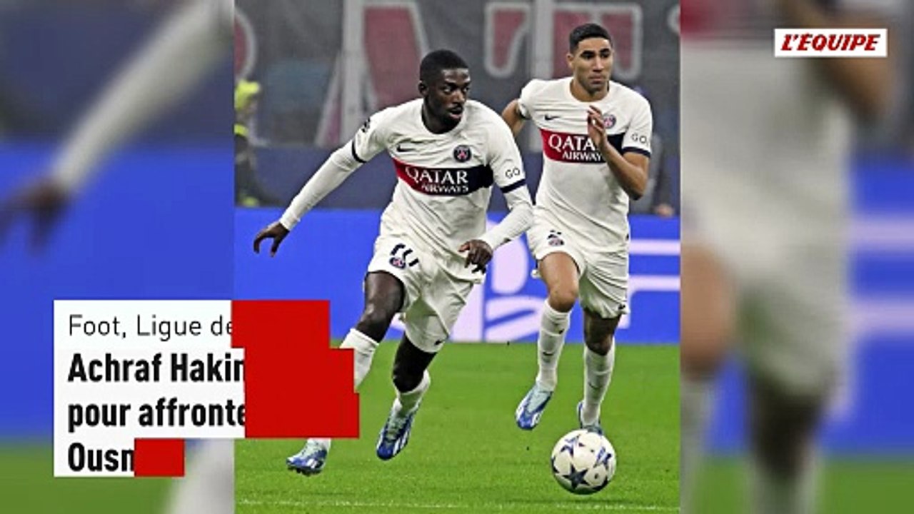 Achraf Hakimi dans le groupe du PSG pour affronter Monaco en Ligue des champions, Ousmane Dembélé absent - Foot - Ligue des champions - PSG