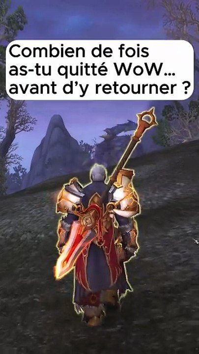 Combien de fois as-tu quitté WoW… avant d’y retourner ? #wow
