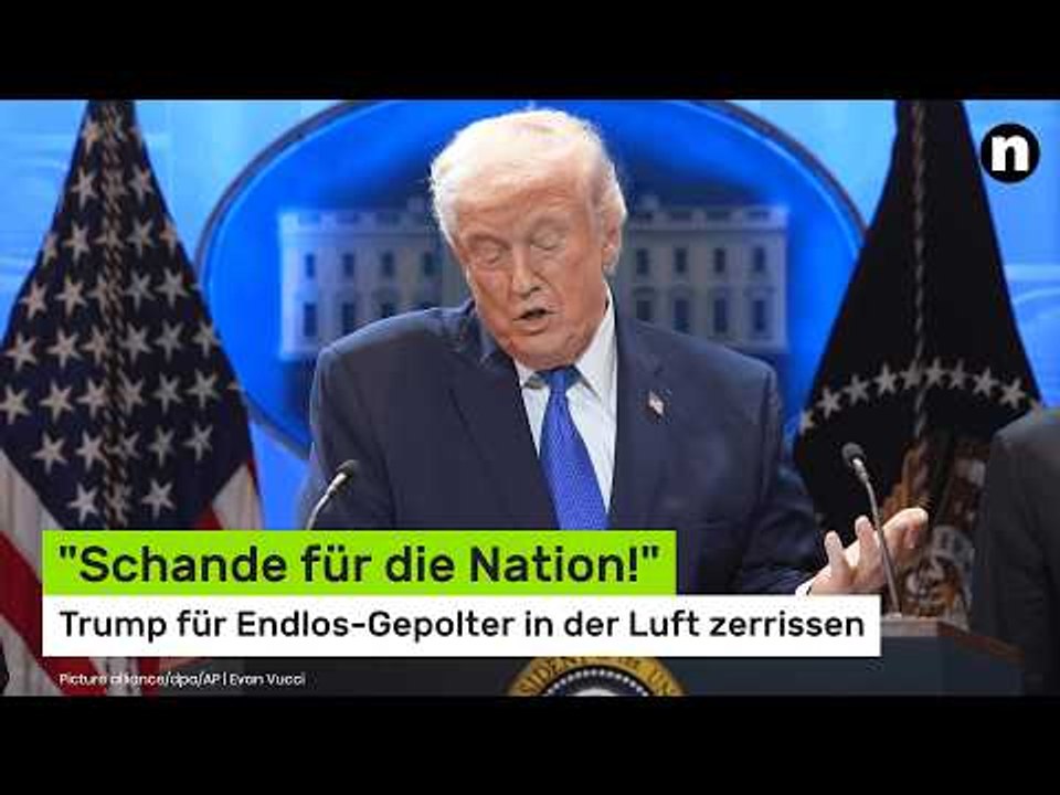 'Schande für die Nation!' Trump für Endlos-Gepolter in der Luft zerrissen