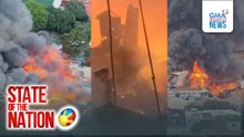 Sunog sa residential area sa Intramuros, Maynila, umabot sa ika-apat na alarma | SONA
