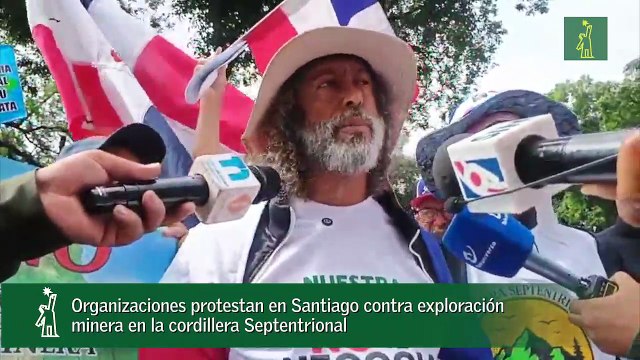 Organizaciones protestan en Santiago contra exploración minera en la cordillera Septentrional
