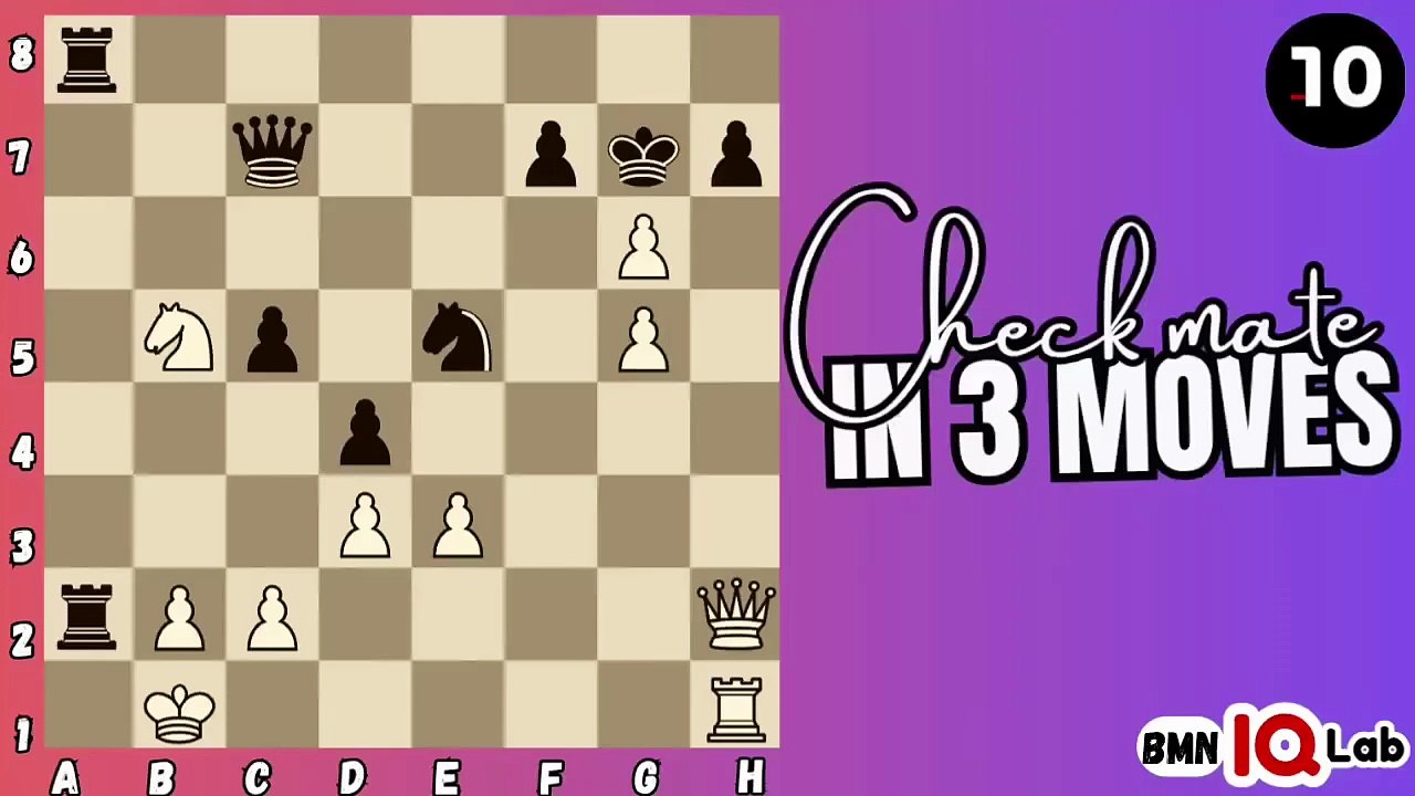 #DontScroll 😳👉 Can you checkmate in 3 moves? (P.70) (White to play)♟️