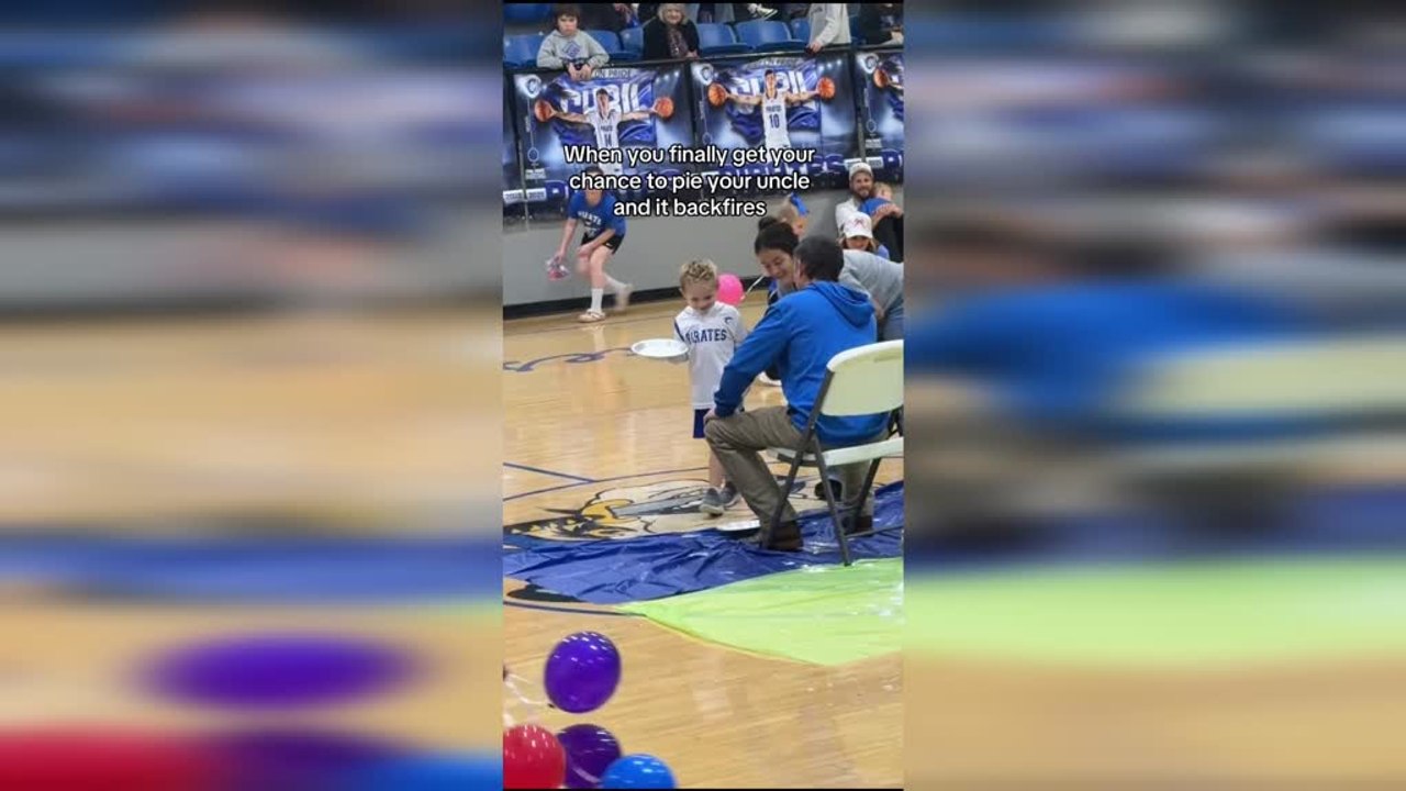 Pie Prank Backfires on Young Lad