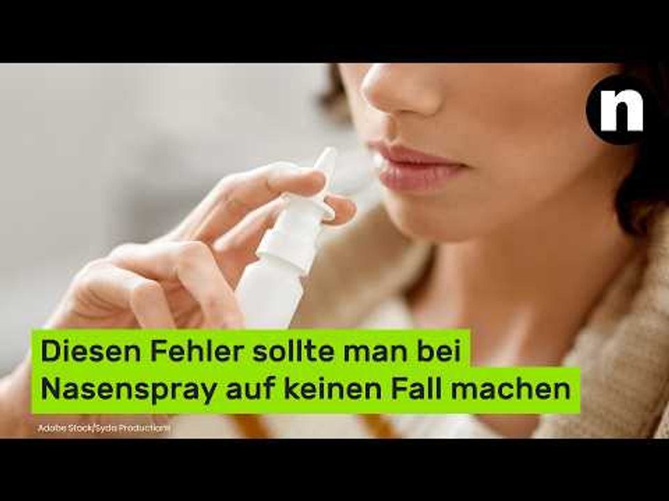 Ärzte warnen: Diesen Fehler sollte man bei Nasenspray auf keinen Fall machen