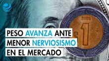 Peso mexicano avanza levemente contra el dólar ante un menor nerviosismo en el mercado
