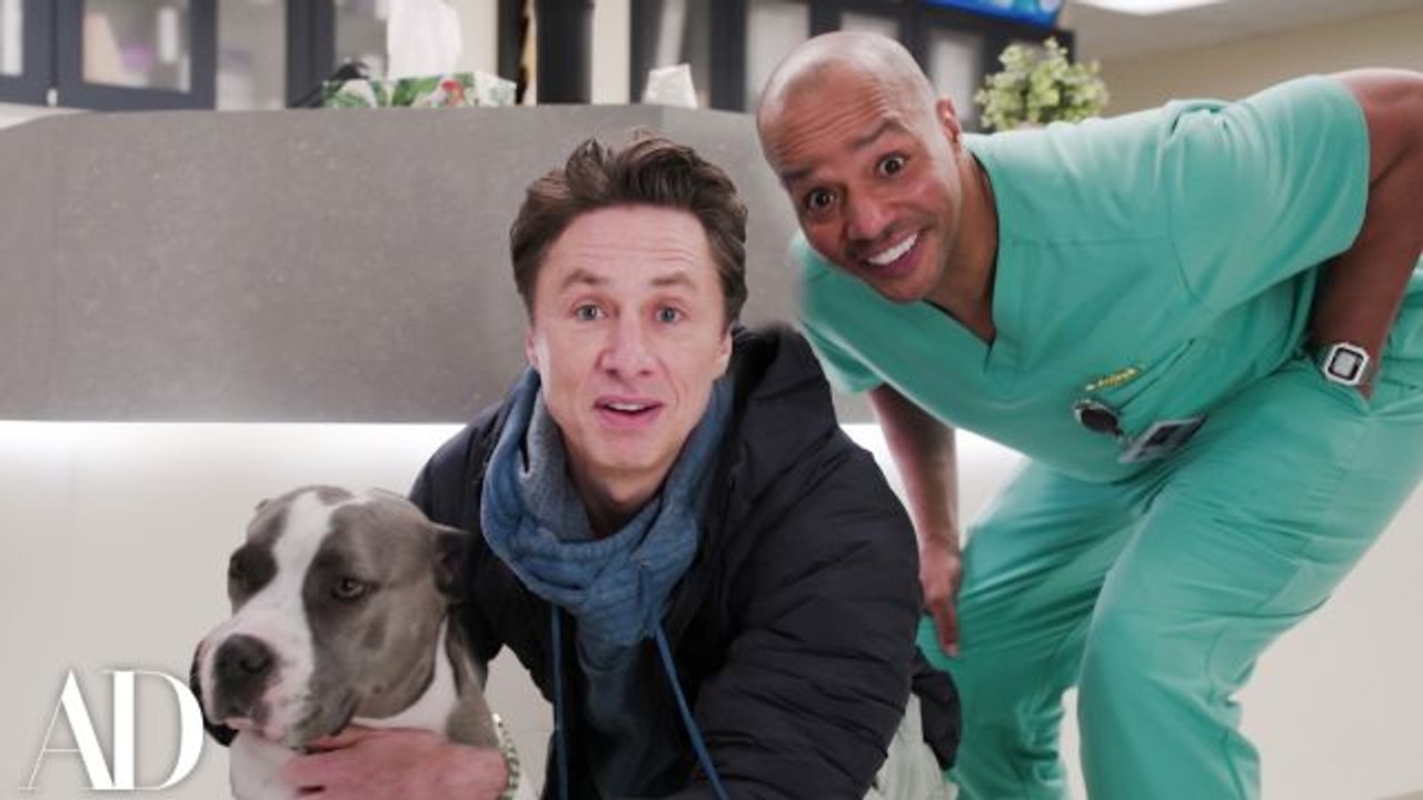Inside The Rebuilt Scrubs Hospital With Zach Braff, Donald Faison, and Sarah Chalke