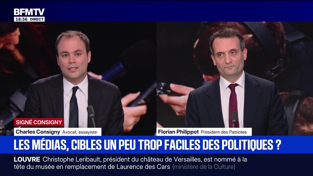 SIGNÉ CONSIGNY - Les médias, cibles trop faciles des politiques? "C'est de la politique, c'est complètement excessif", estime Charles Consigny