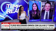 Eleições 2026: Flávio Bolsonaro empata com Lula em possível segundo turno | TEMPO REAL