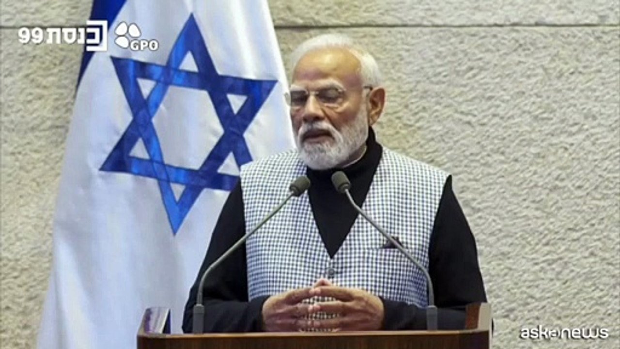 Modi alla Knesset: "India al fianco di Israele, nel dolore 7 Ottobre"