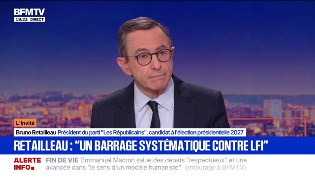 Municipales: Bruno Retailleau appelle la gauche à ne pas faire d'alliances avec les Insoumis