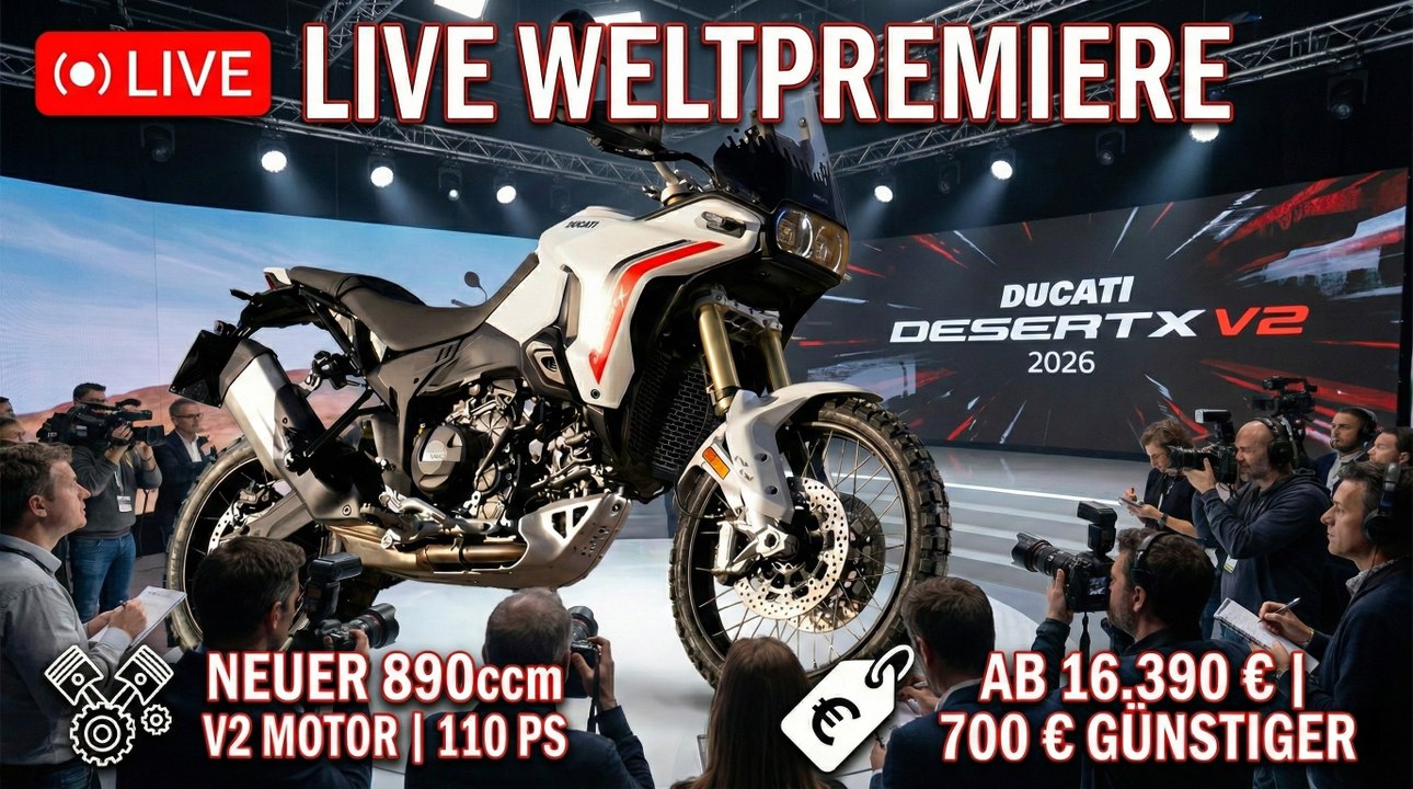 2026 Ducati DesertX V2 Weltpremiere im Detail