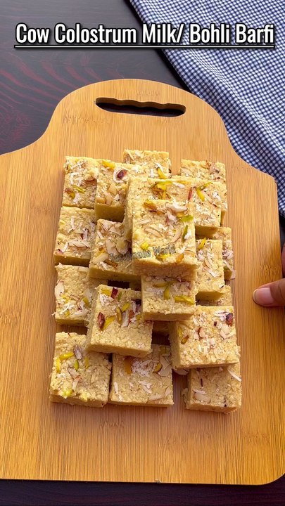 Cow Colostrum Milk Barfi Recipe