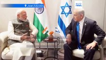 Netanyahu recebeu "irmão" Modi em Israel. Primeiro-ministro indiano quer cimentar relação "vital"